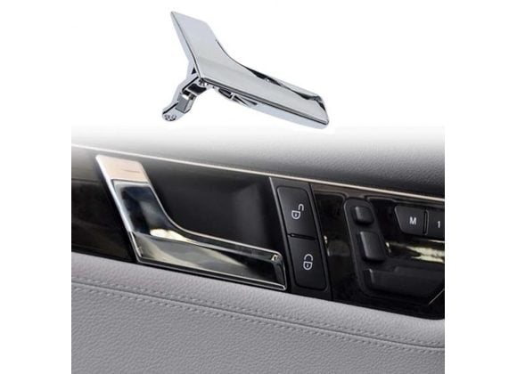 CHROME INTERIOR DOOR HANDLE REPLACEMENT FOR W204 LEFT SIDE