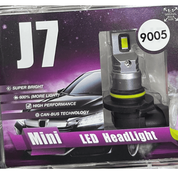 J7 LED 9005 Headlight Bulbs - Set of 2