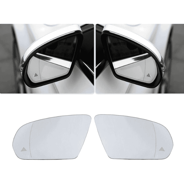 OEM Mercedes C E S W205 W213 W222 C238 Mirror Glass with Blind Spot - A0998100116 Left Side