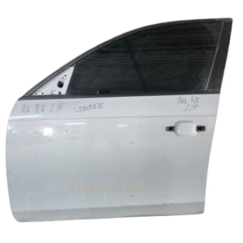 Audi A4 B8 LF Door Assembly Complete – Mirror, Handle & Speaker Missing