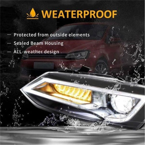 VW Polo 6 / Polo Vivo LED Projector Headlight Right Side/ Audi A3 Style - Second hand