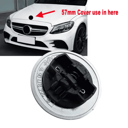 Mercedes-Benz Black Front Hood Emblem 57mm – A0008171701