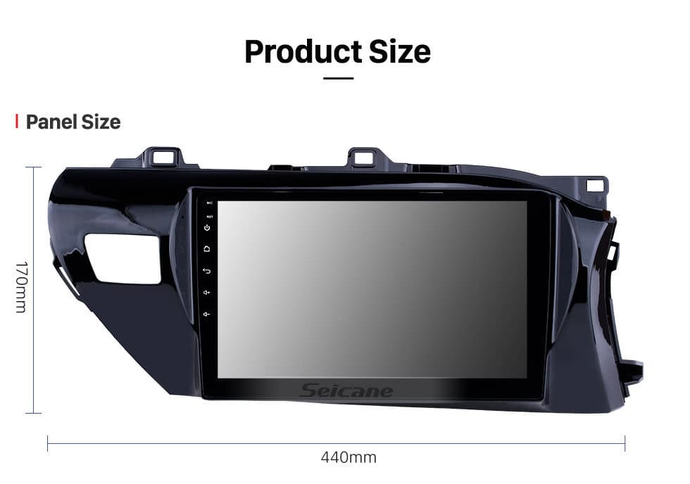 Head Unit For Toyota Hilux 2015-2022 With Wireless Apple CarPlay And Android Auto