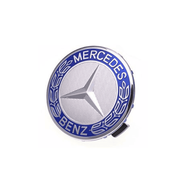Mercedes Centre Wheel Hub Cap 75mm - Single Light Blue