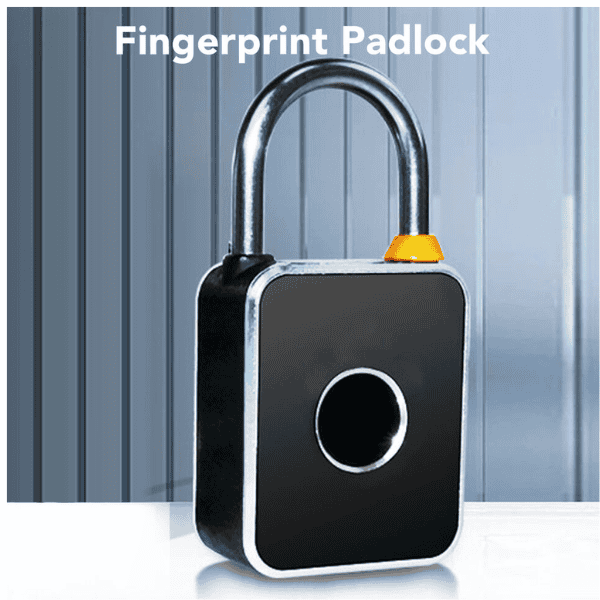 Mini Fingerprint Smart Padlock - Black