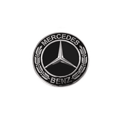 Mercedes Centre Wheel Hub Cap 75mm - Single Solid Black