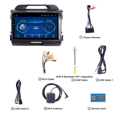 Kia Sportage 2013 Android Navigation Infotainment with Carplay and Android Auto