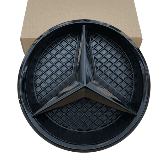Mercedes Benz Black Grille Emblem Star and Base W176 W205 W207 W117 - A0008880060