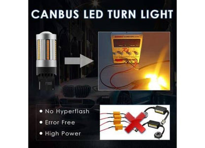 CANBUS - 7440 LED TURN SIGNAL INDICATOR BULBS WHITE COLOUR SET OF 2
