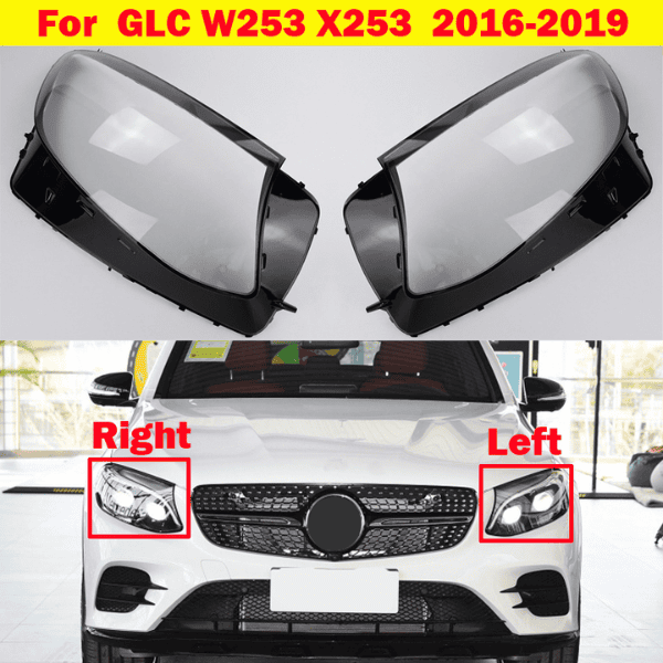 Mercedes Benz GLC W253 16-18 Headlight Replacement Lens A2539068101DDZ - Left Side