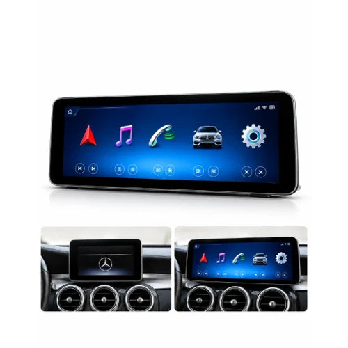 Mercedes W205 / X253 12.3" Snapdragon CarPlay Android Head Unit Upgrade NTG 5.0