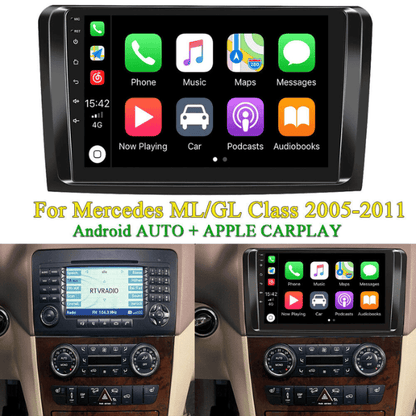 Mercedes Benz ML/GL-Class W164 X164 Android Navigation Unit with Apple CarPlay/Android Auto