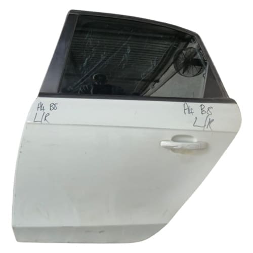 Audi A4 B8 Left Rear (LR) Door Complete – Shell, Glass &amp; Mechanism – Speaker Missing