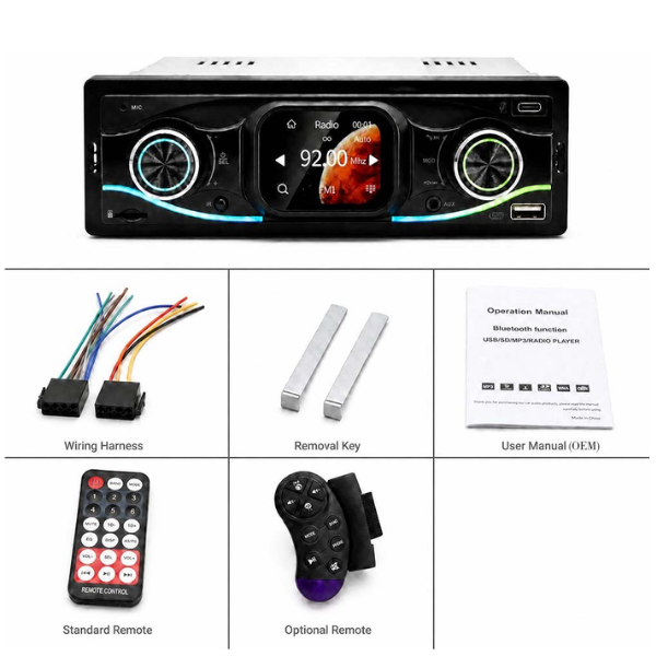 Modern 1 Din MP3 Universal Touchscreen Upgrade
