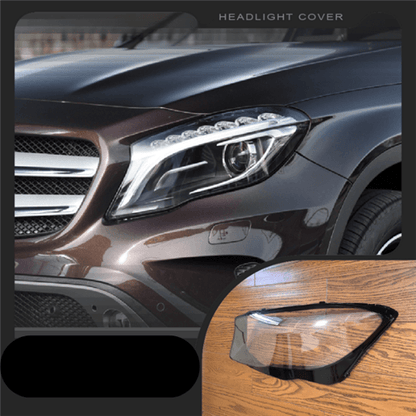 Mercedes Benz W156 GLA Headlight Replacement Lens WITH LOGO A1569063200 - Right Side