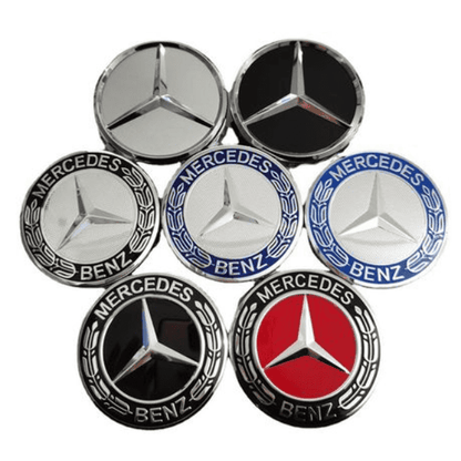 Mercedes Centre Wheel Hub Cap 75mm - Single Light Blue