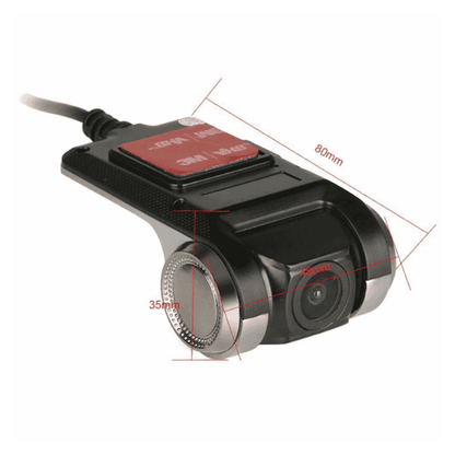 HD DVR Dual Lens Universal Park Assist Dash Cam - Black Color