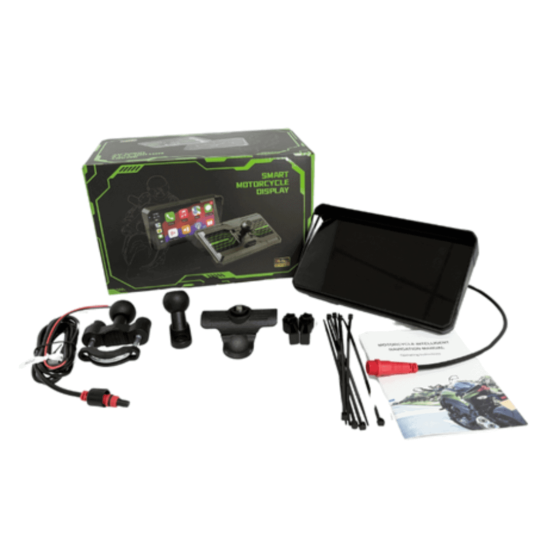 Motorcycle DVR 6.25″ Display – Wireless CarPlay, Android Auto, GPS