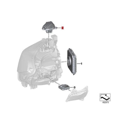BMW 2 Series F22/F23/F87 Angel Eyes DRL LED Modules – OEM Replacement – 63117494852 Right