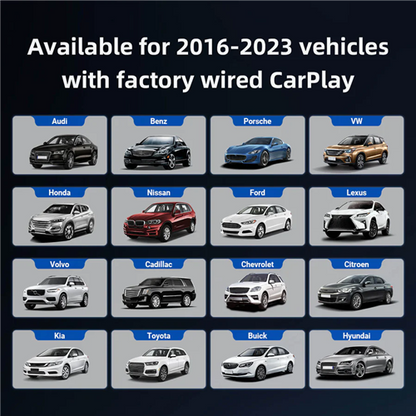 Play2Video Pro All in One Multimedia Adapter - Wired to Wireless Carplay Android Auto