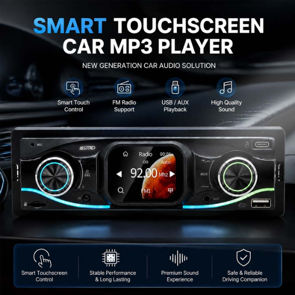 Modern 1 Din MP3 Universal Touchscreen Upgrade