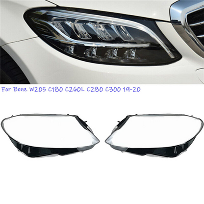 Mercedes W205 2019+ C Class Replacement Lens WITH LOGO A2059065504DDZ - Right Side
