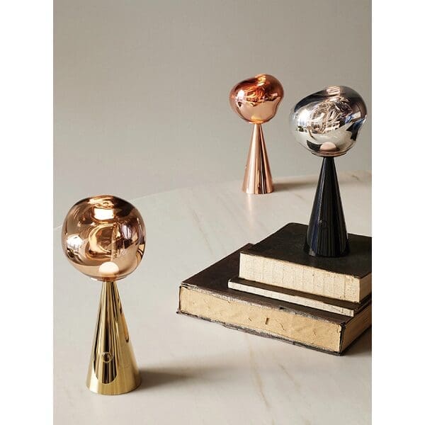 Ultra Modern Designer Melt LED Portable Table Lamp - Gold