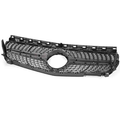Mercedes Benz W117 CLA Class 2014-2016 Diamond Black Front Bumper Grill - 1178801503