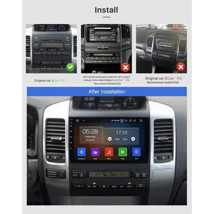 Toyota Prado 2002- 2009 Android Multimedia System with Car Play and Android Auto