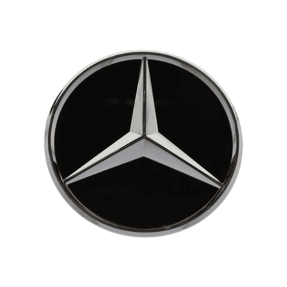 Mercedes Centre Wheel Hub Cap 75mm - Single Black Chrome