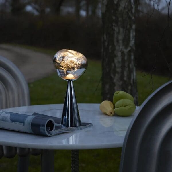 Ultra Modern Designer Melt LED Portable Table Lamp - Black