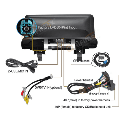 10.25'' BMW 1 series E87 Android 13 Navigation GPS for BMW E81 E82 E87 E88 (CIC)