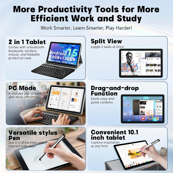 Cidea CM8800 Plus 10.1 Inch Tablet PC – 8GB RAM | 512GB ROM | WiFi Connectivity