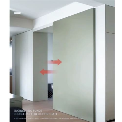 Concealed Sliding Door Track Set  1.2m Ghost Door System with Soft Closing Feature