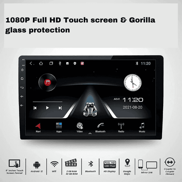 Double Din 9” Multimedia player 2GB/ 32GB compatible with Suzuki Ertiga 2018+