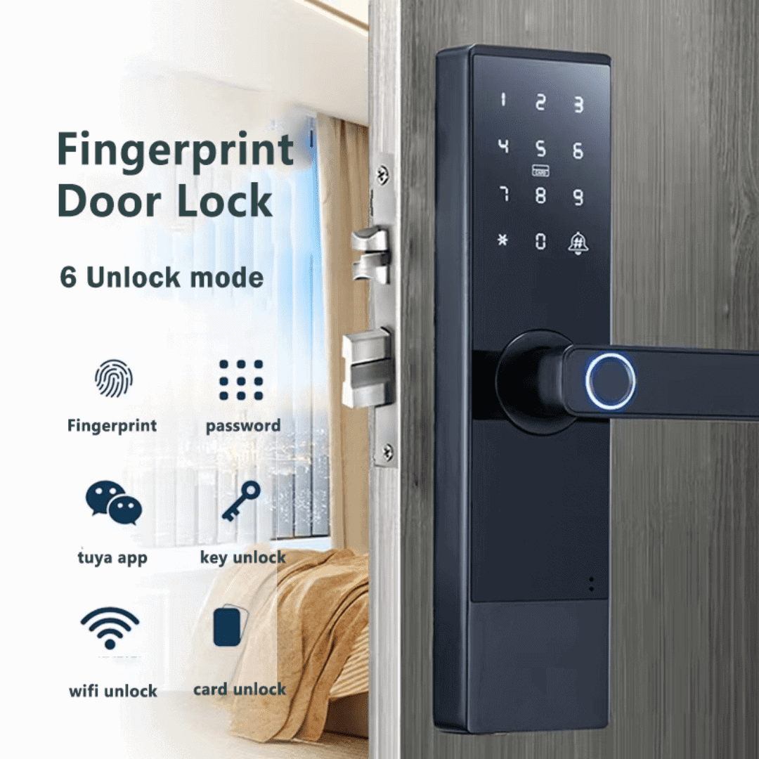Tuya WiFi Fingerprint Intelligent Door Lock Upgrade 2025
