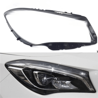 Mercedes Benz CLA W117 17-20 Headlight Replacement Lens WITH LOGO A1179068900DDZ - Left Side