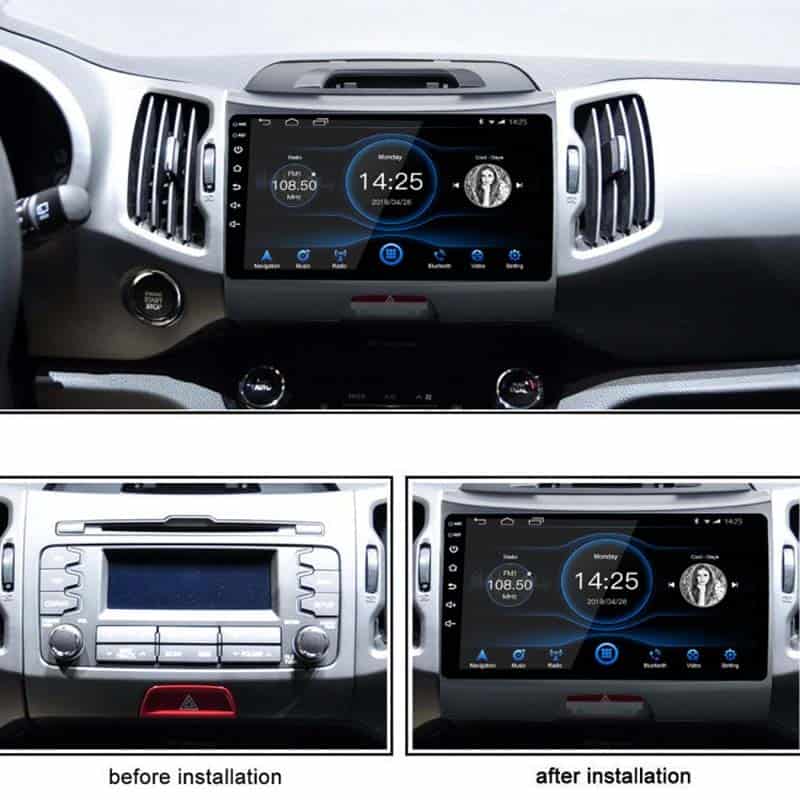 Kia Sportage 2013 Android Navigation Infotainment with Carplay and Android Auto