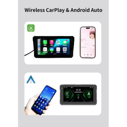 Motorcycle DVR 6.25″ Display – Wireless CarPlay, Android Auto, GPS