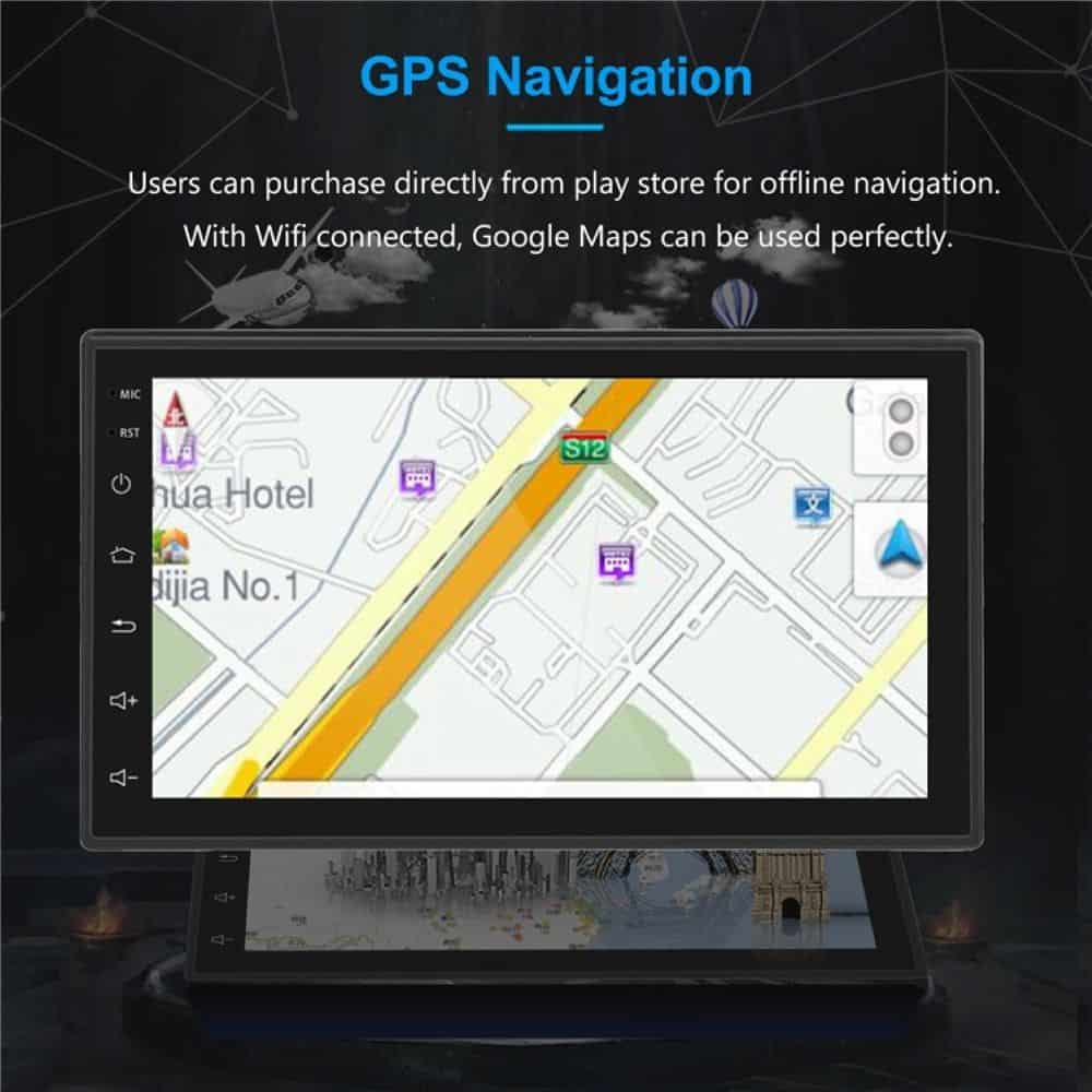Universal 7inch Android Car GPS Navigation Bluetooth CarPlay Android Auto 2-32 GB