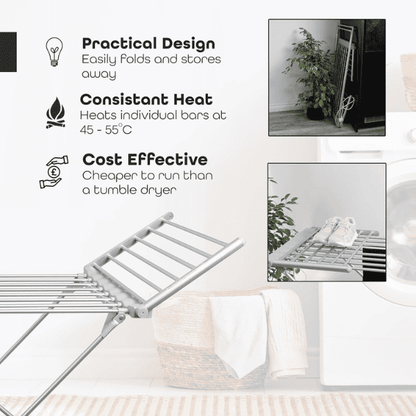 Electric Foldable Clothes Air Drying Rack