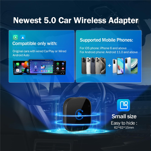 Carplay 2 in 1 Wired to Wireless Dongle