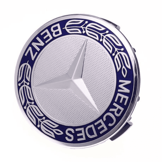 Mercedes Centre Wheel Hub Cap 75mm - Single Dark Blue