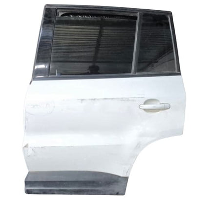 VW Tiguan Left Rear Door Assembly – Complete (No Speaker) – Minor Dent Damage Present