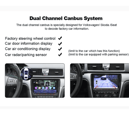 VW Android Radio Navigation Infotainment Unit CarPlay Android Auto 2GB 32GB
