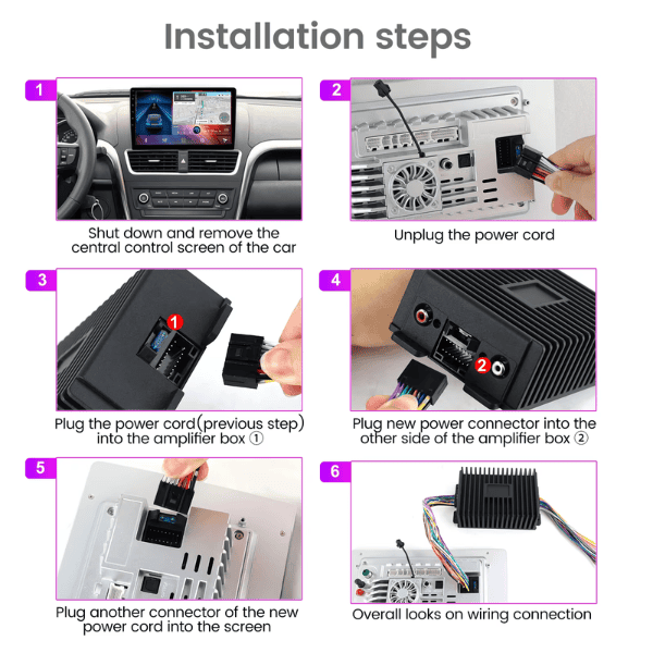 High-Powered MCX 4 Channel Amplifier compatible with Android Radios