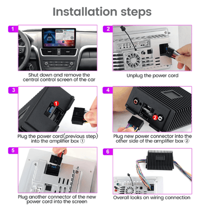 High-Powered MCX 4 Channel Amplifier compatible with Android Radios