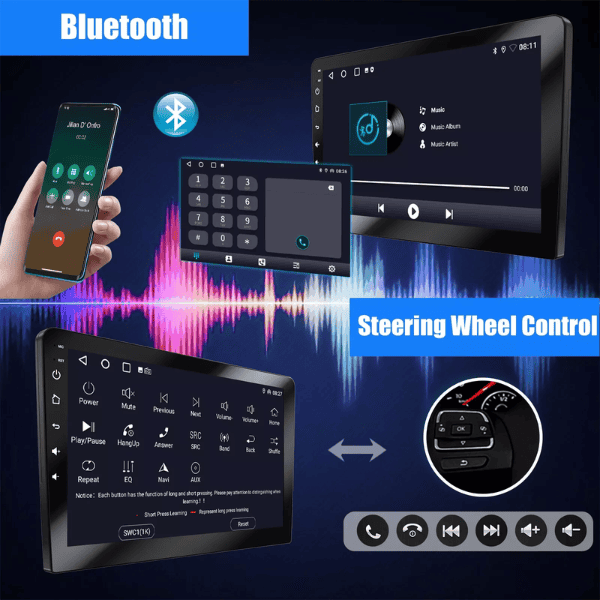 Jeep Wrangler Sahara 09-13 Android Navigation Android Auto Apple Car Play