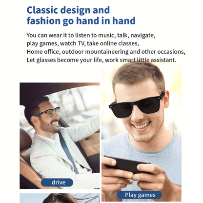 AI Integrated Smart Glasses with Bluetooth - Unisex