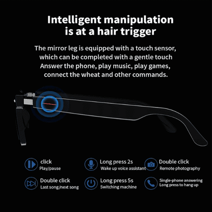 AI Integrated Smart Glasses with Bluetooth - Unisex
